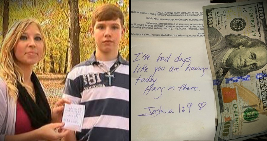 Stranger Slips Struggling Mom A $100 Bill And Bible Verse At Doctor's Office