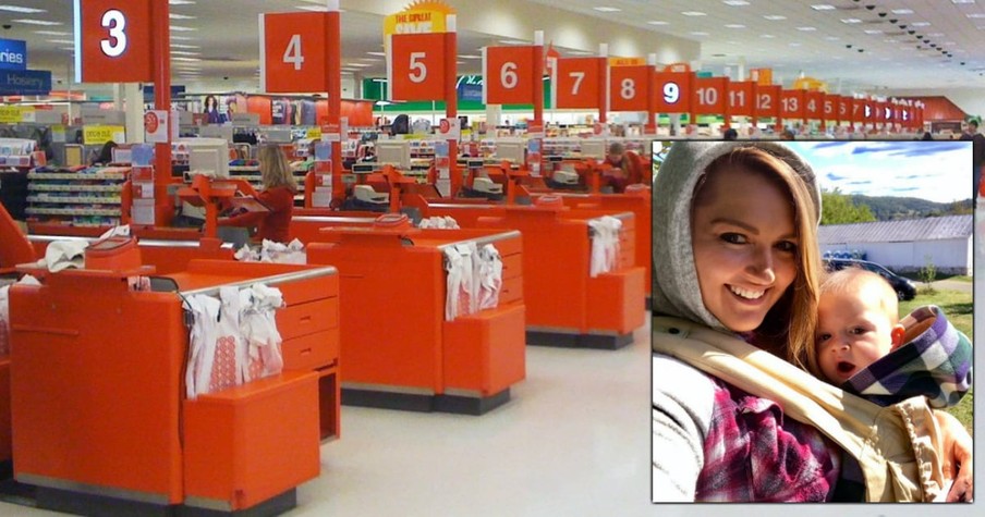 Mom In Line At Target With 2 Fussy Kids Goes Over Budget, Then Stranger Steps In