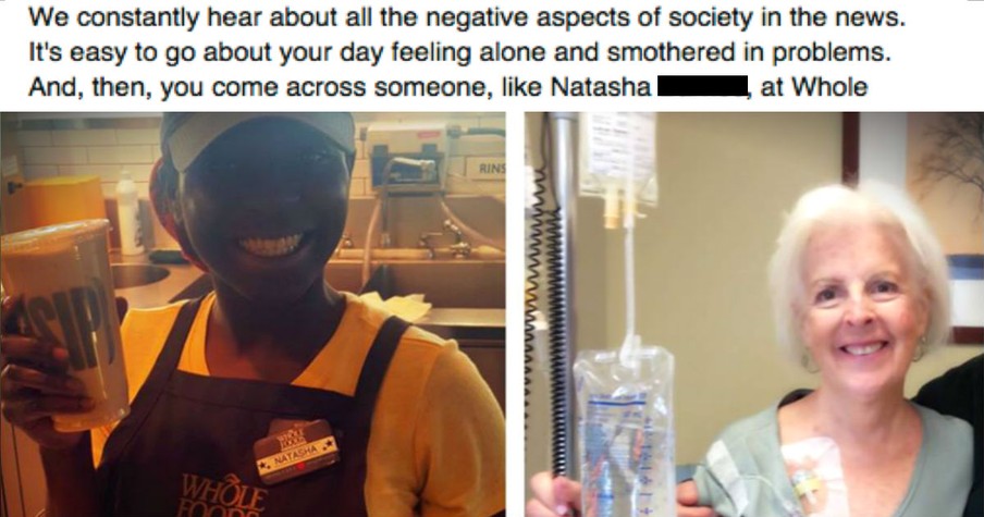 A Stranger's Kindness At The Grocery Completely Turned Her Day Around