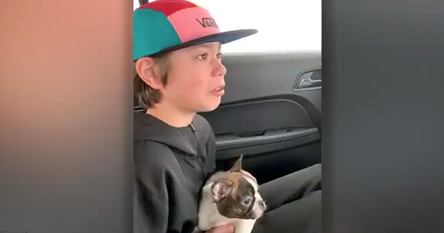 Boy Gets Surprise Puppy for Birthday & Loses It Hearing It's a Gift from Dad from Beyond the Grave