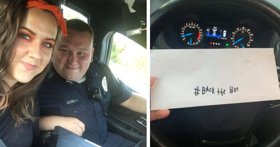 Tennessee Police Officer Gets His Bad Day Turned Around By Little Boy's Random Act Of Kindness