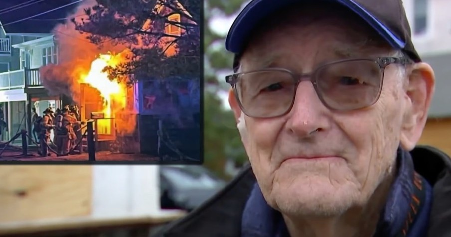 WWII Veteran Lost Everything When The House Burned Down But Then Strangers Stepped In