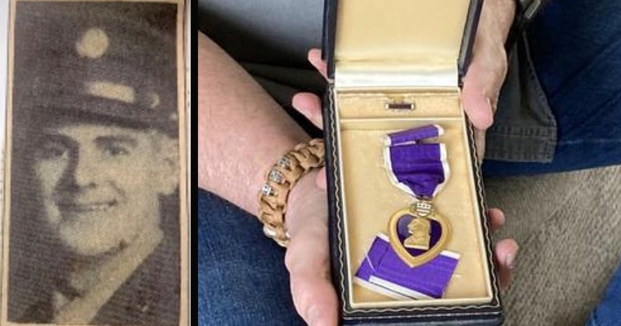 Stranger's Relentless Hunt Reunites Man with the Purple Heart Medal Belonging to His Grandfather