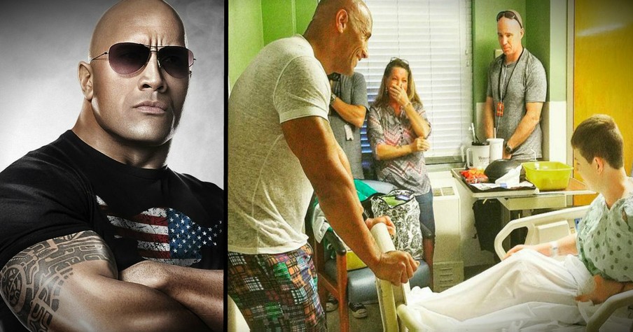 'The Rock' Shows His Softer Side By Surprising Some Very Special Fans