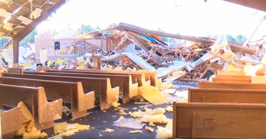 Mississippi Church Holds Baptism Day After Tornado Demolishes Everything