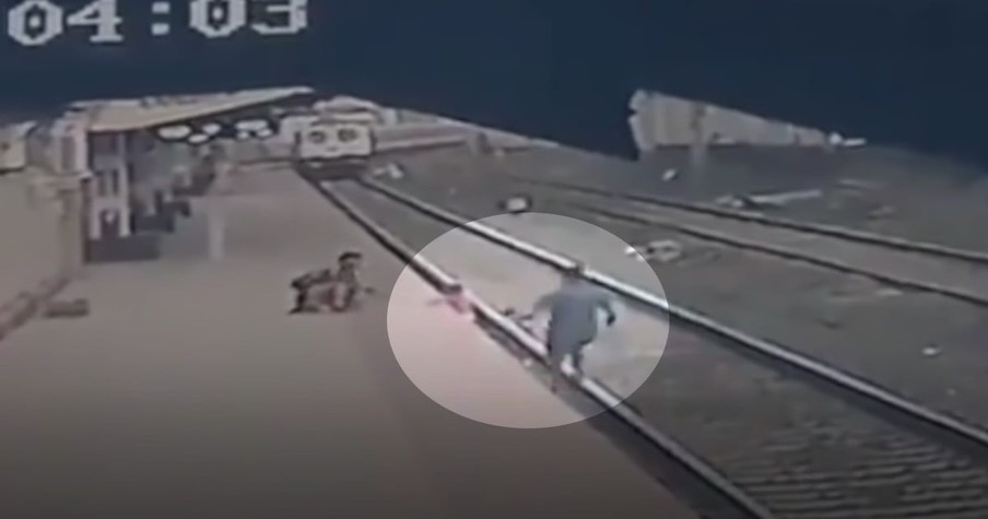 Hero Sees 6-Year-Old Boy In Danger And Jumps Into Action In Harrowing Train Track Rescue