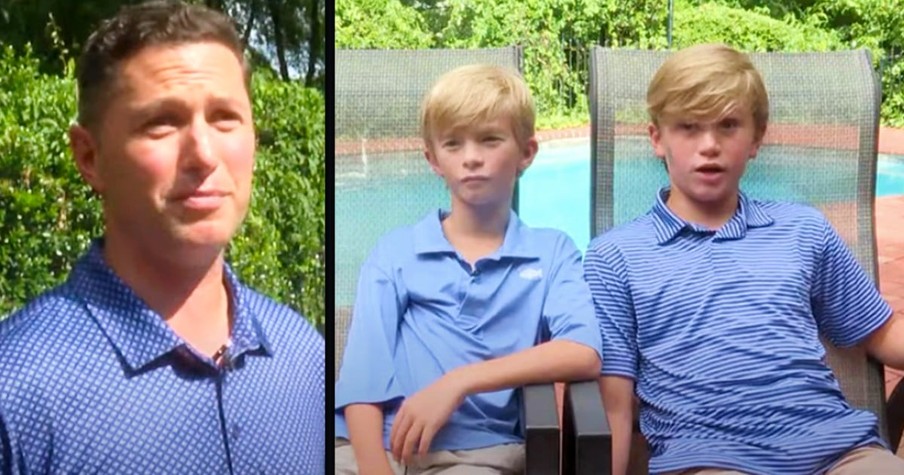 10-Year-Old Twins Pull Lifeless Dad from Pool, Feel Jesus Behind Them As They Go to Save Him