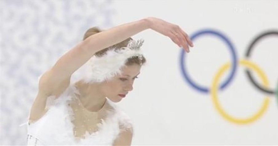 Ukrainian Ice Skater Oksana Baiul Stuns With Classic 'Swan' Routine From 1994