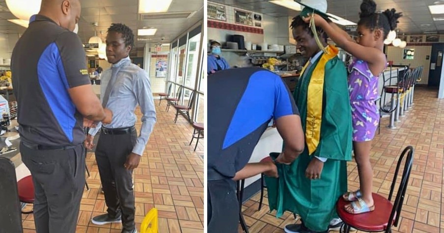 He Tried Skipping Graduation for Work But His Waffle House Employees Weren't Having It