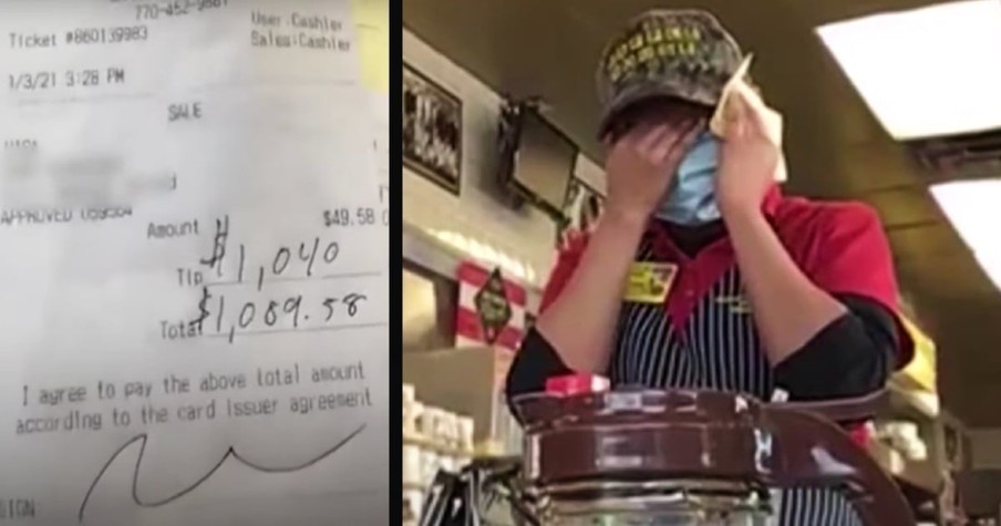 Man Sits in Same Booth for Hours Then Leaves Waffle House Waitress in Tears with Huge Tip