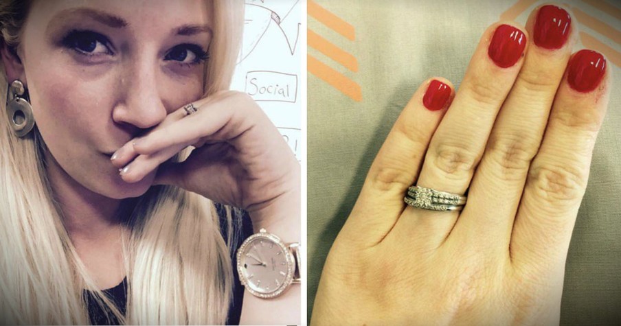 Wife Is Fed Up With People Saying Her Wedding Ring Is Too Small