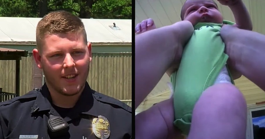 Rookie Cop Showed Up In Dire Situation And Knew Just What To Do For Choking Baby