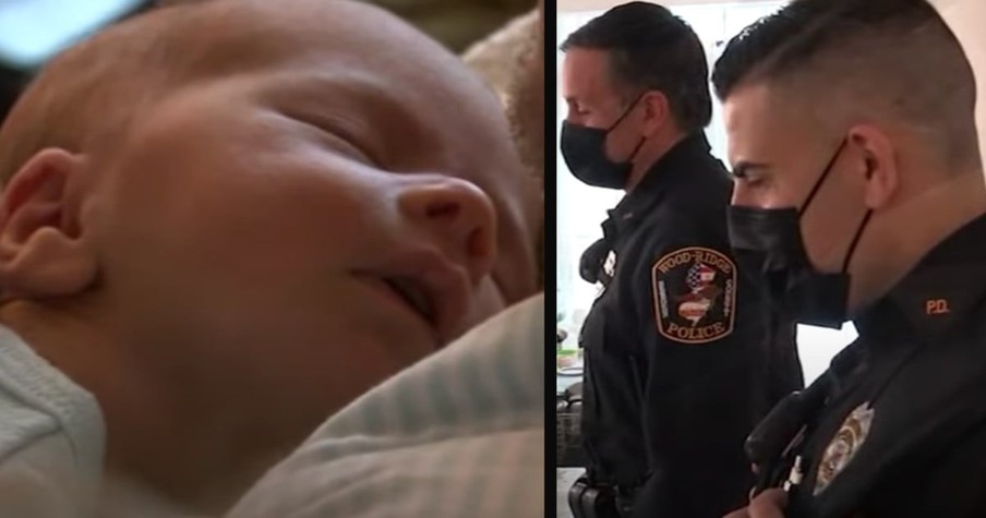 Woman Gives Birth In Bathroom And Then God Sends 2 Police Officers To Save Baby