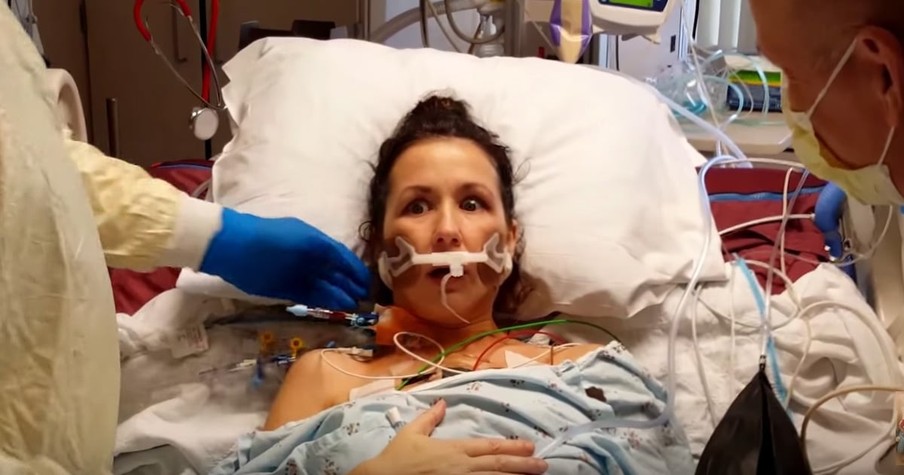 Woman Takes The First Clear Breath Of Her Life