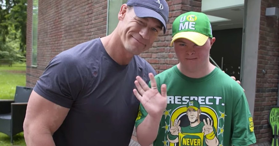 Wrestler John Cena Finds Out Disabled Fan Fled From Ukraine So He Rushes Out To Meet Him