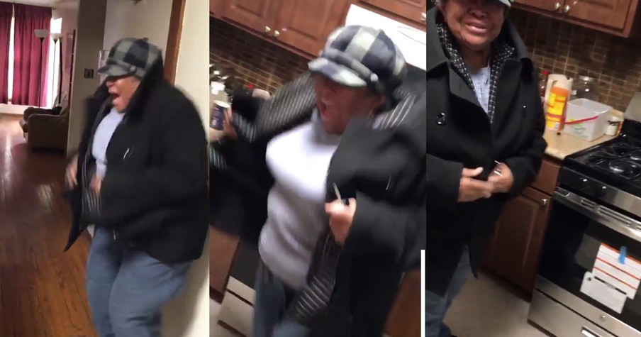 Man Surprises His Grandma With A New Stove And She Has The Best Reaction