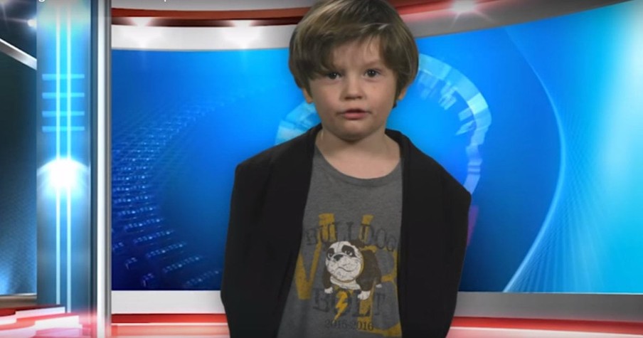 Kindergartner Gives An Adorable Weather Report For His Class Project