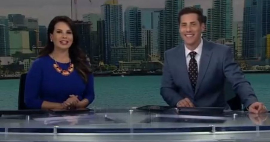 Bird Flew On Set And Landed On The News Anchor's Head On Live TV