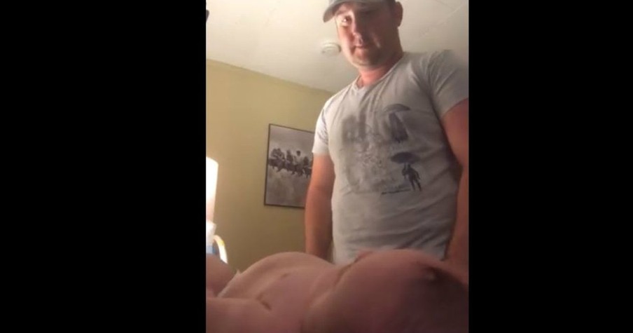 Daddy Changes A Diaper And His Reaction Is Hilarious