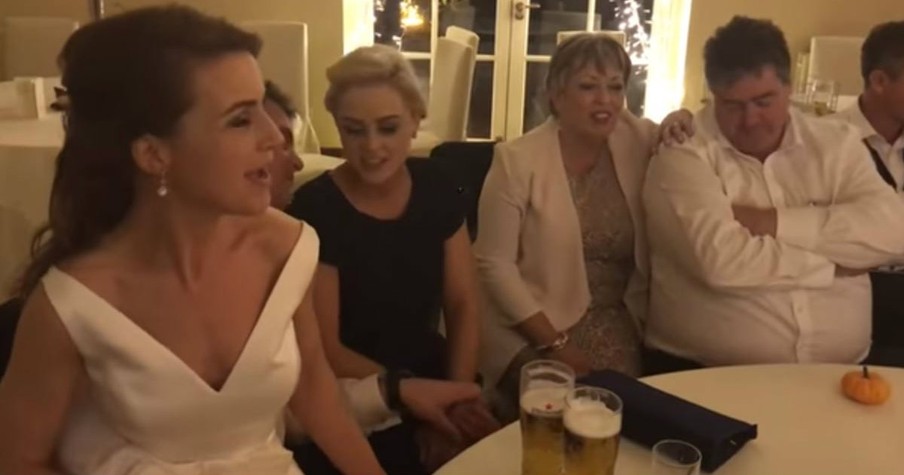 Family Sings Challenging Irish Song After Wedding Reception Ends