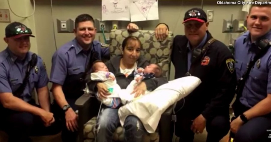 Firefighters Help Save Premature Twins' Lives