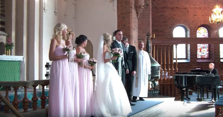 Groom And Bridal Party Surprises Bride With A Lovely Song At Their Wedding