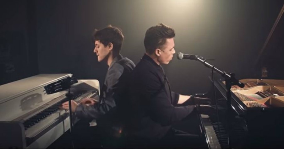 Flawless Piano Duet To Disney Song "Go the Distance"