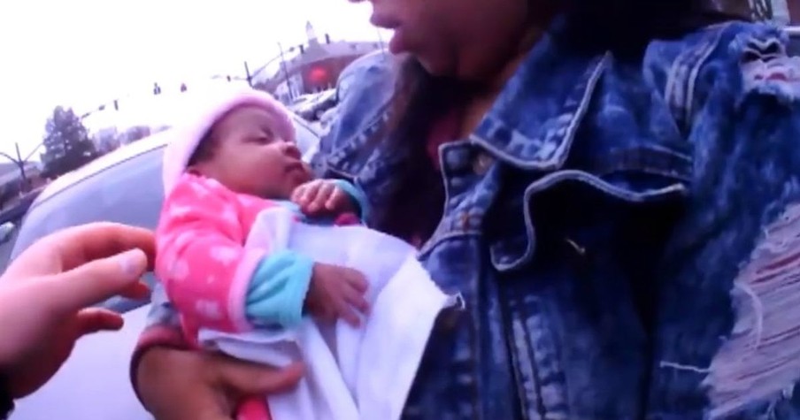 Police Officers Helped Save A Two-Month-Old Baby Girl From Choking