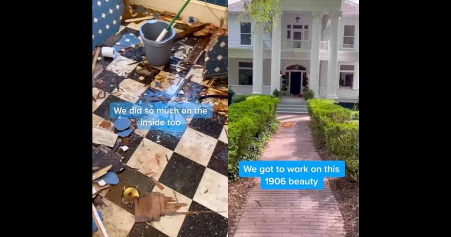 Husband Buys Wife's Childhood Home As Old House to Renovate and the Results Are Stunning