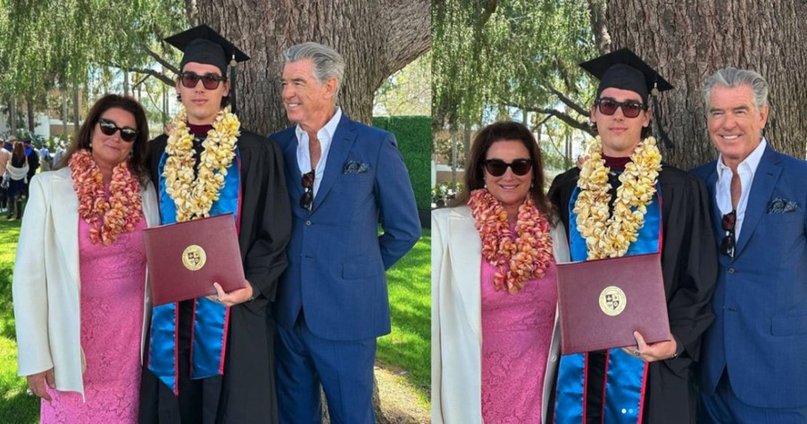 Pierce Brosnan And Wife Keely Beam With Pride As Their Youngest Son Graduates