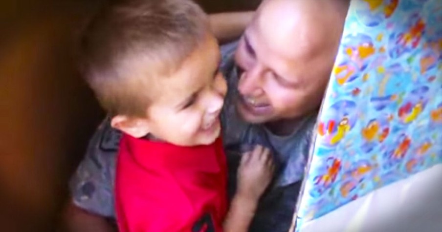 Airman Surprises His Son On His Birthday