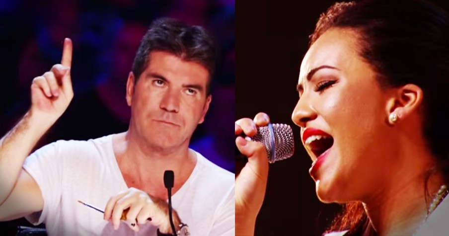 Simon Stops Stephanie McCourt's Audition On The X Factor And Asks Her To Sing Another Song