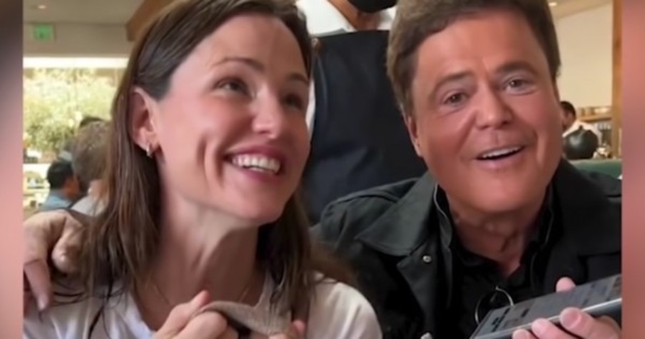 Donny Osmond Shows Up With A Birthday Surprise Jennifer Garner Won't Soon Forget