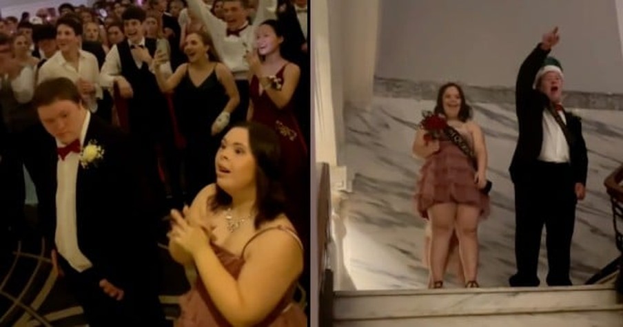 Students with Down Syndrome Crowned King and Queen of Prom and Their Joy Is Infectious