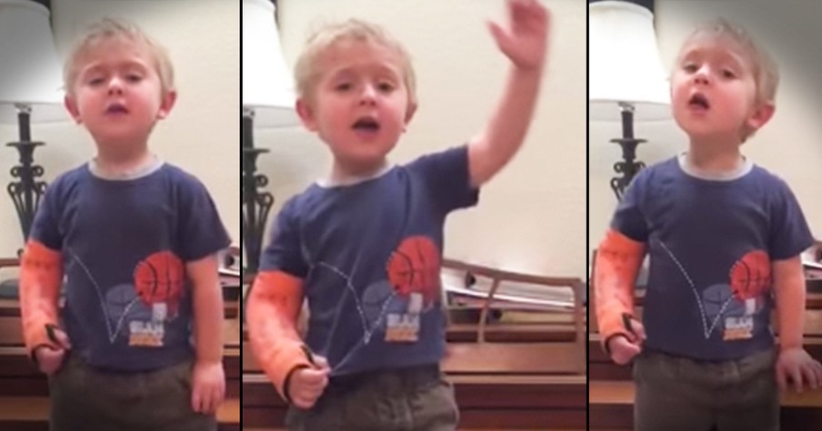 Toddler Sings 'Do You Hear The People Sing' from Les Mis