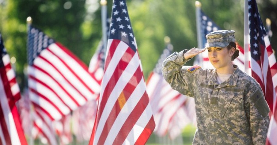 This New Marine Gave Her Grandpa A Huge Surprise. And Her First Salute!