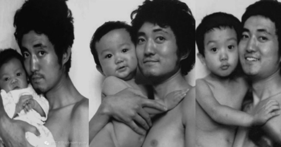 He And His Son Took The Same Photo For 27 Years, Until The Last One.