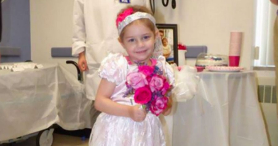 Sick Little Girl's Favorite Nurse Gives Her The Wedding Of Her Dreams