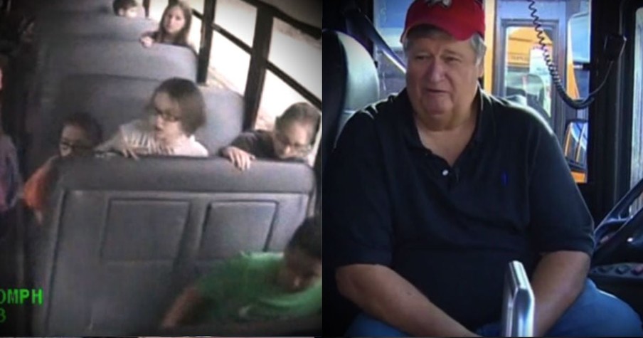 School Bus Driver Saves The Day When Students Are Threatened