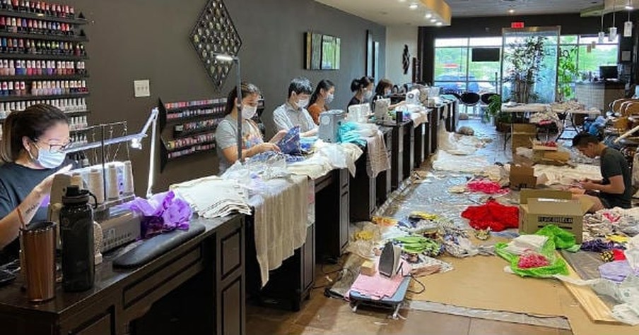 Closed Nail Salon Puts Downtime To Good Use After Inspiration From Another Small Business Owner