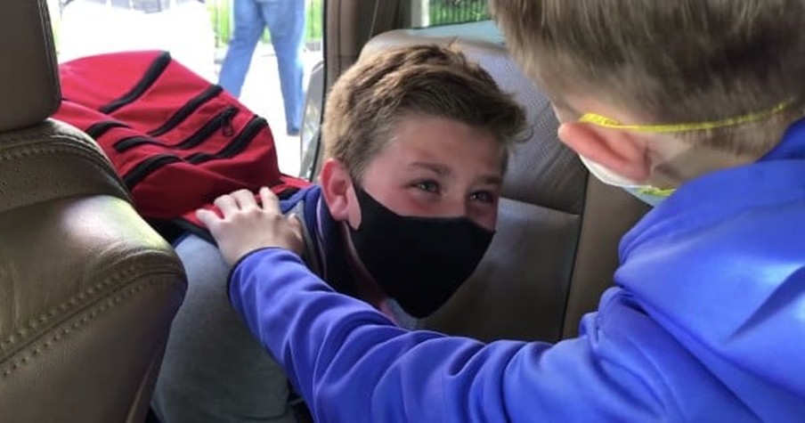 11-Year-Old Having 'Worst Day Ever' Bursts Into Tears When He Gets A Surprise Reunion