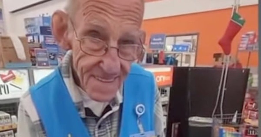 Stranger Raises $50k for 82-Year-Old Working at Walmart and the Veteran's Reaction Is Priceless