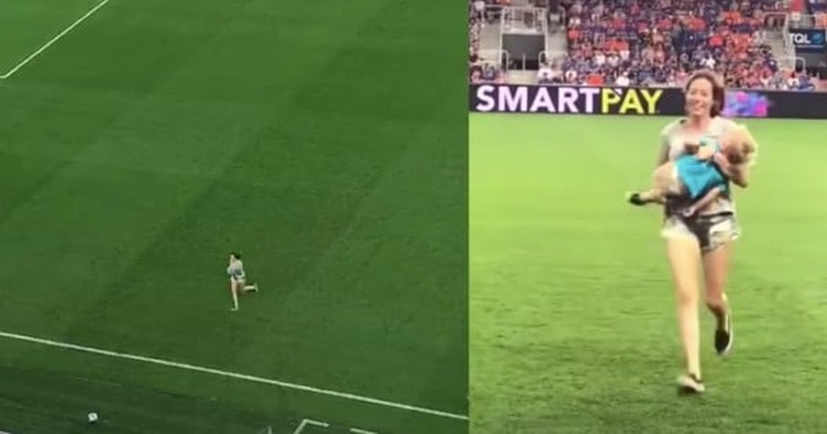 Cameras Catch Epic Mom Save When 2-Year-Old Interrupts Soccer Game by Running onto the Field