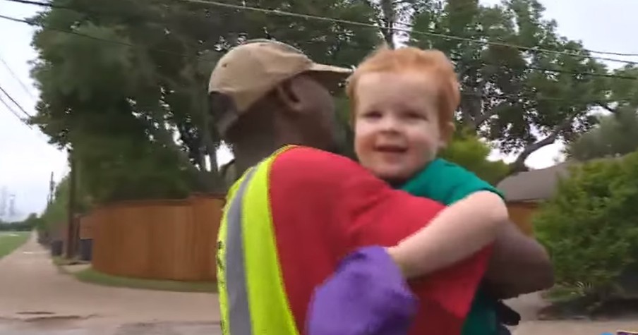 2-Year-Old Says Goodbye To His Friend, The Garbage Man