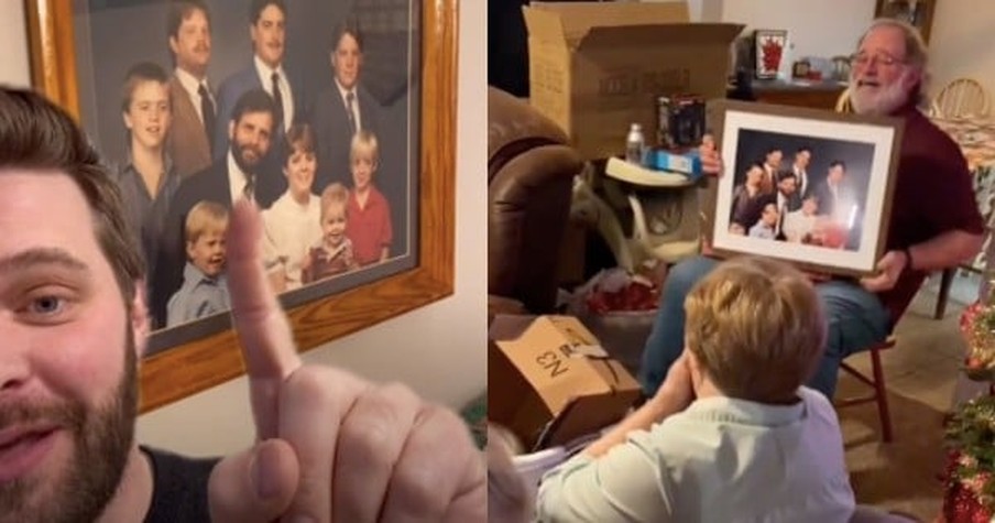 There Was 1 Family Portrait Dad Always Hated So His Son 'Fixed' It The Most Hilarious Way