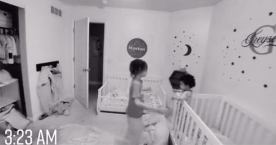 Mom Checks Baby Monitor At 3AM To Find 10-Year-Old Taking Care Of His Baby Brother