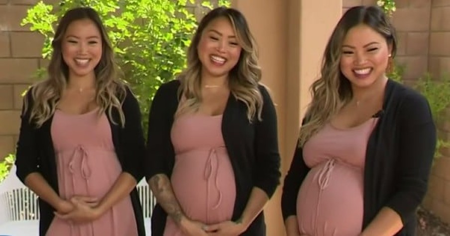 Mom Starts Screaming As She Finds Out Her Triplets Are Pregnant At The Same Time