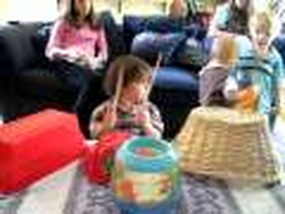 Luminous Kaden 33 month old drummer