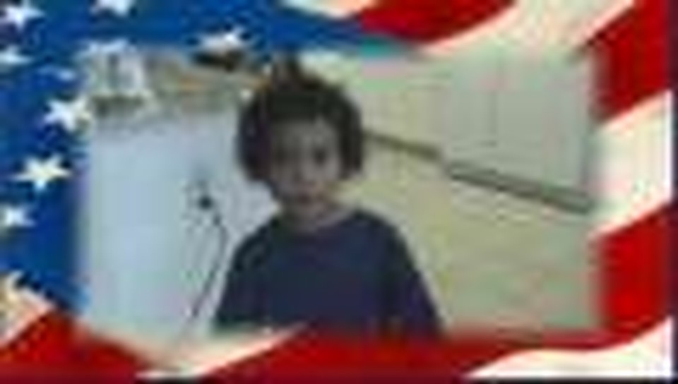 4 year old Christian Pledge of Allegiance