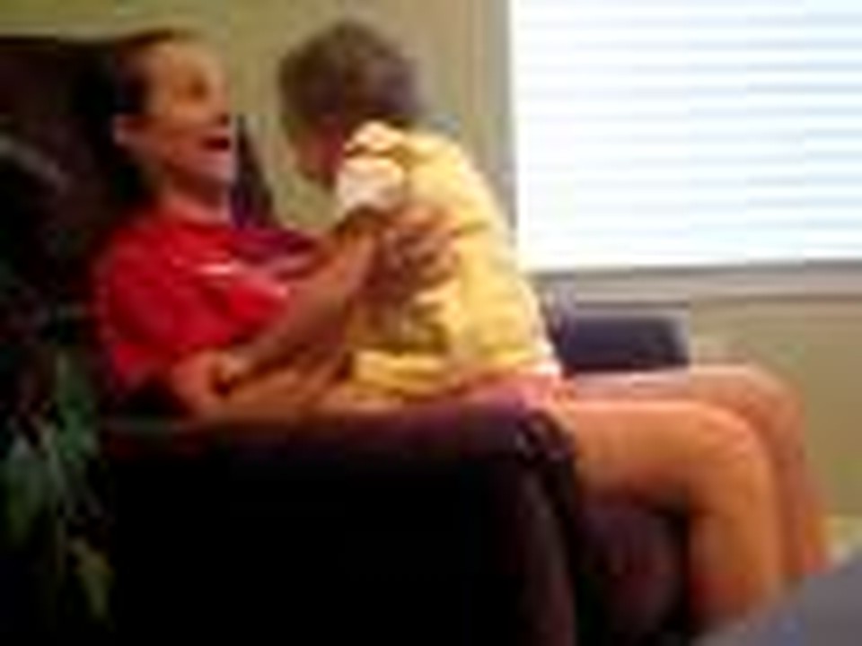 Adorable baby laugh